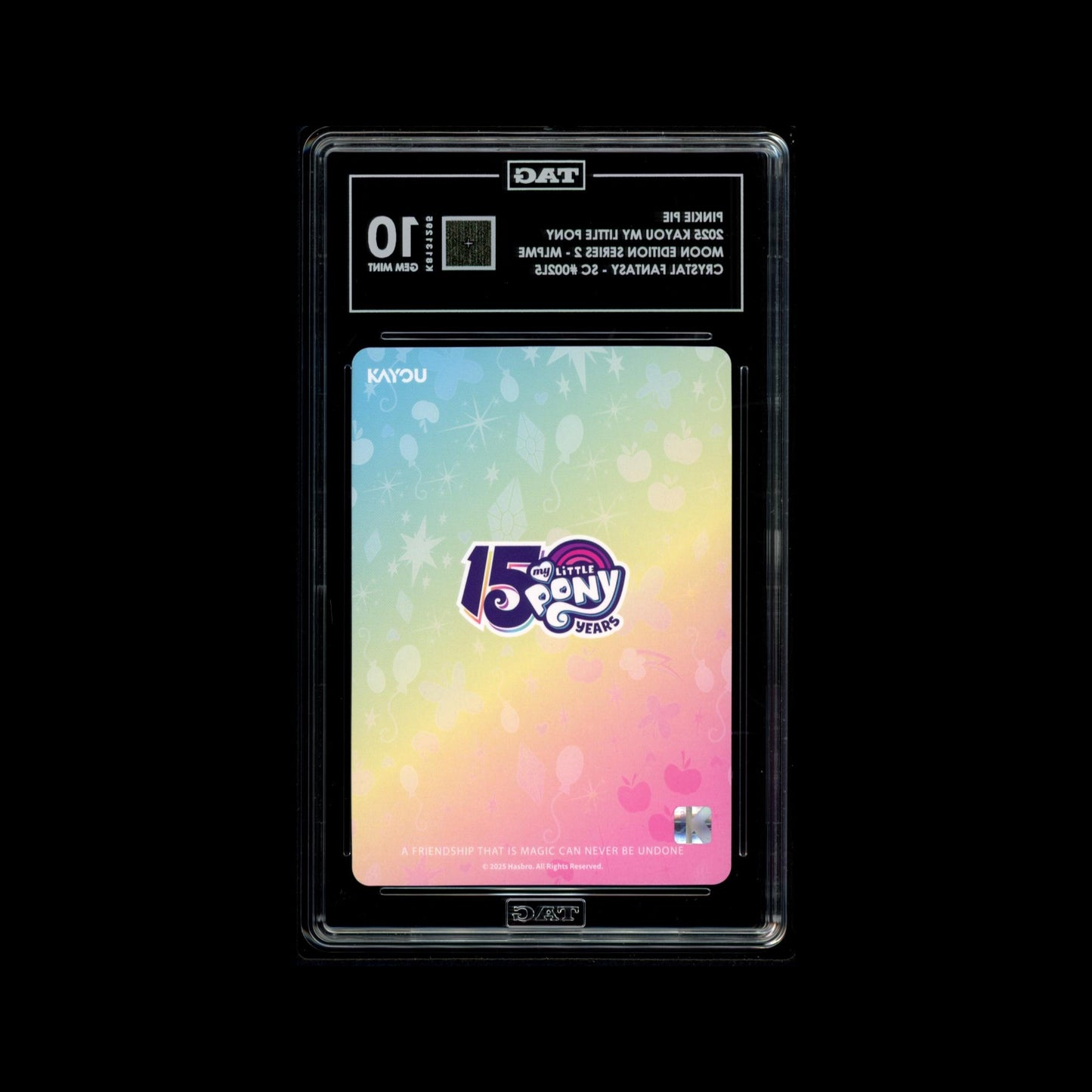 2025 Kayou My Little Pony Pinkie Pie – Moon Edition 2 SC 002 | TAG 10 Gem Mint Graded Card