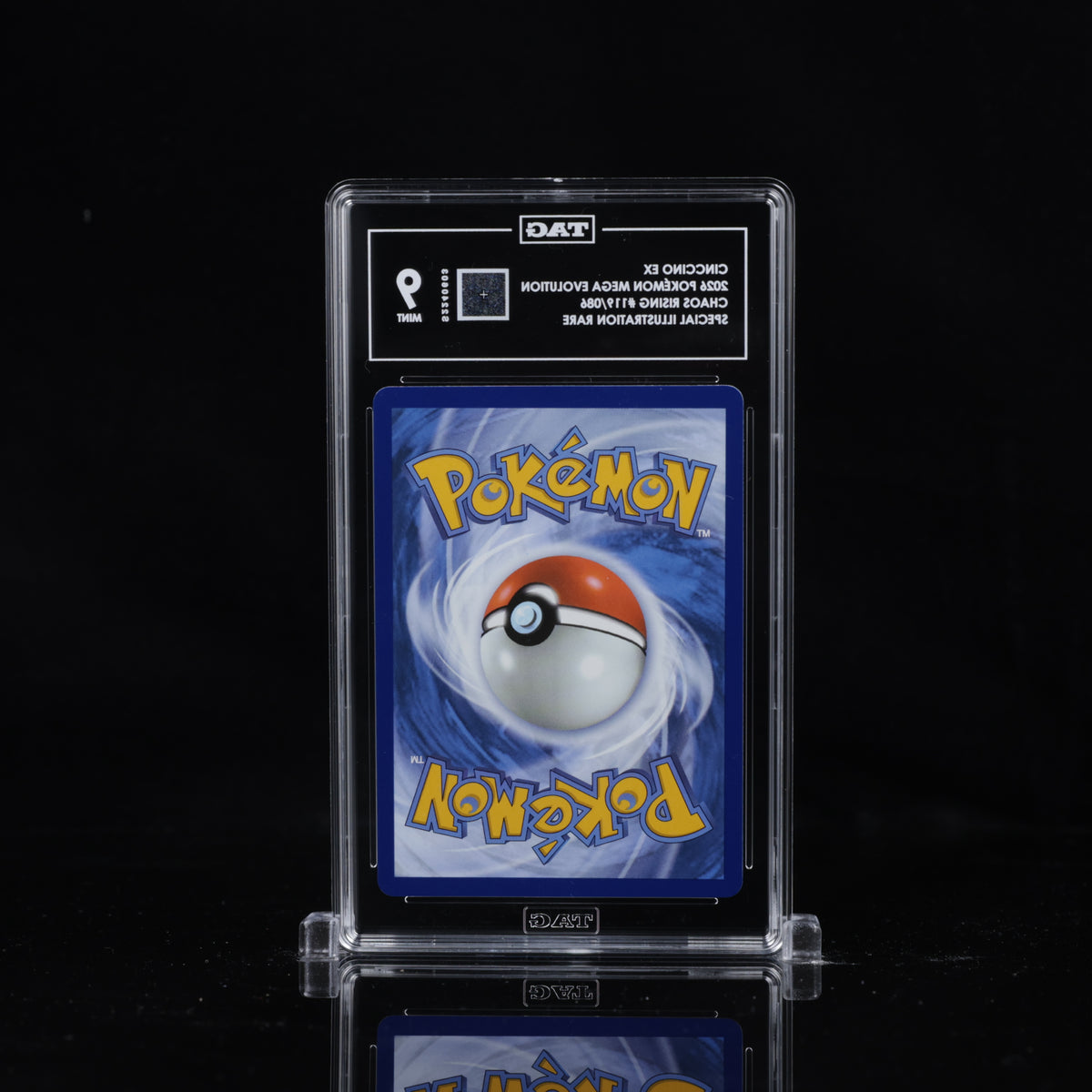 Pokémon Cinccino ex – Chaos Rising SIR 119/086| TAG 9 Mint Graded Card