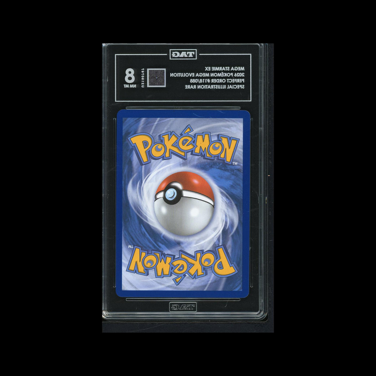 Pokémon Mega Starmie ex – Perfect Order SIR 118/088| TAG 8 Mint Graded Card