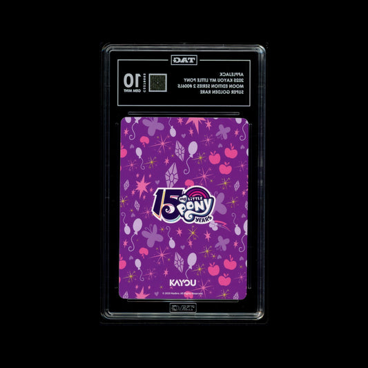 2025 Kayou My Little Pony Applejack – Moon Edition 2 SGR 006 | TAG 10 Gem Mint Graded Card