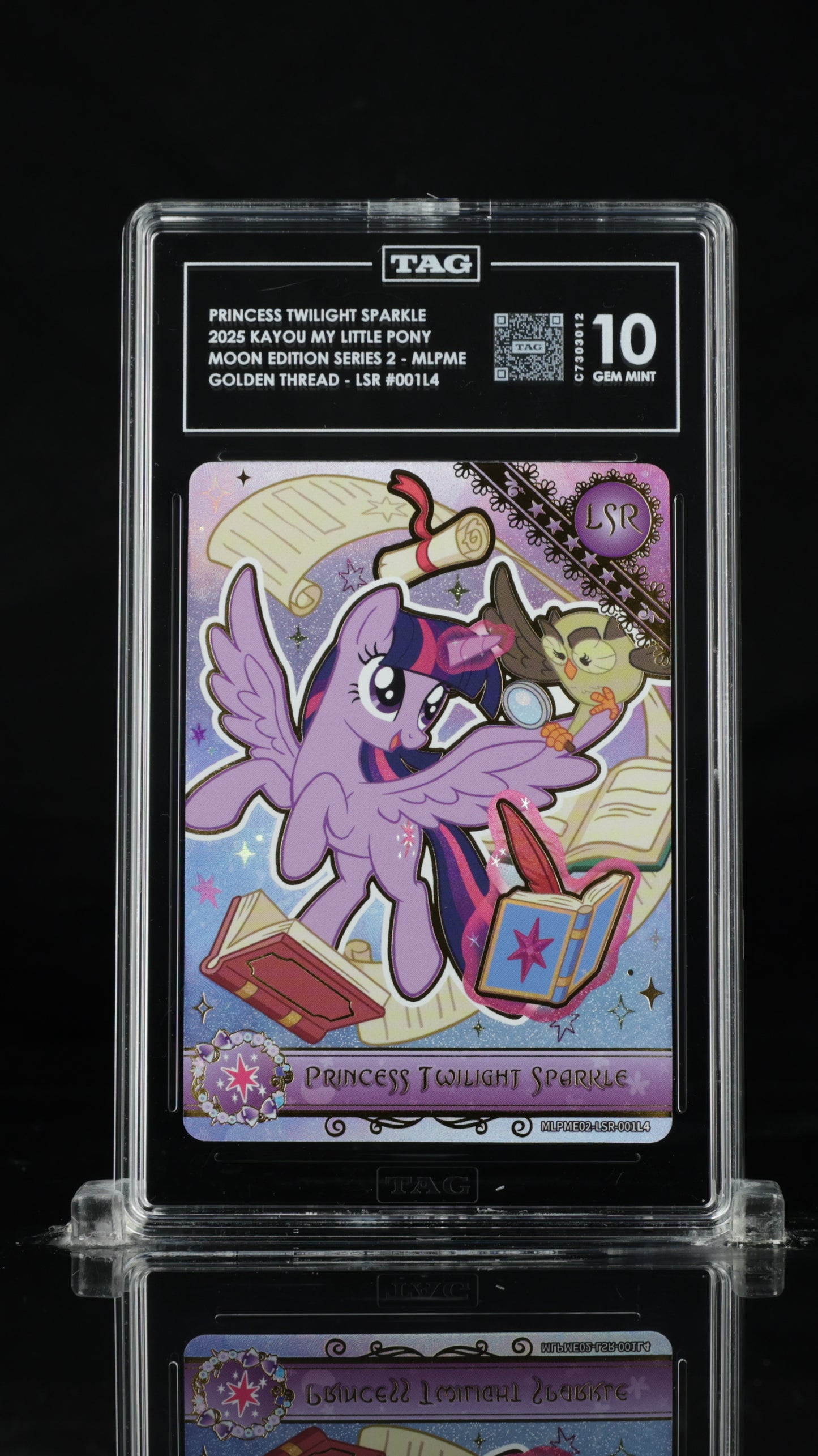 My Little Pony Princess Twilight Sparkle – Moon Edition 2 LSR 001 | TAG 10 Gem Mint Graded Card