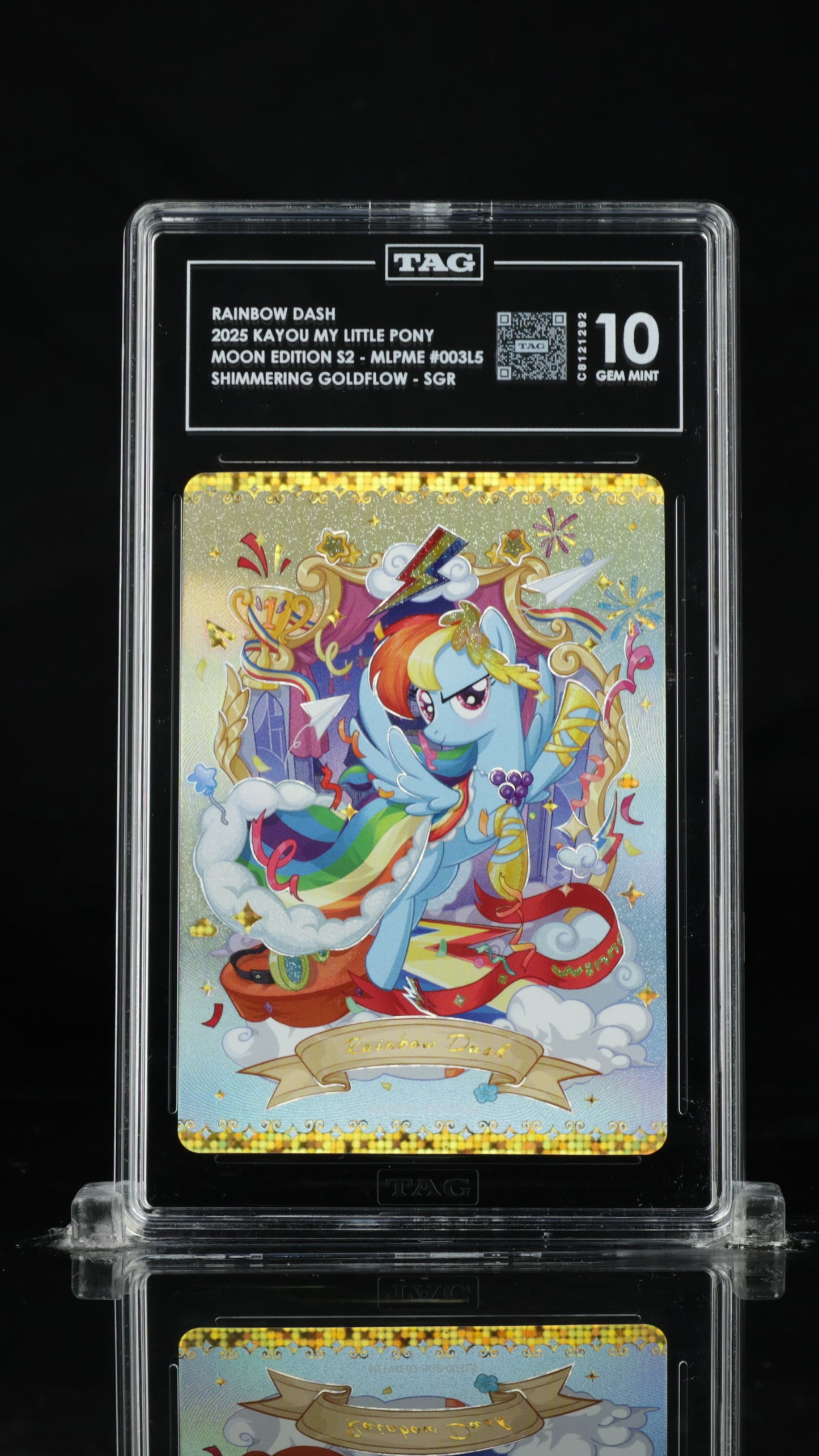 My Little Pony Rainbow Dash – Moon Edition 2 SGR 003 | TAG 10 Gem Mint Graded Card