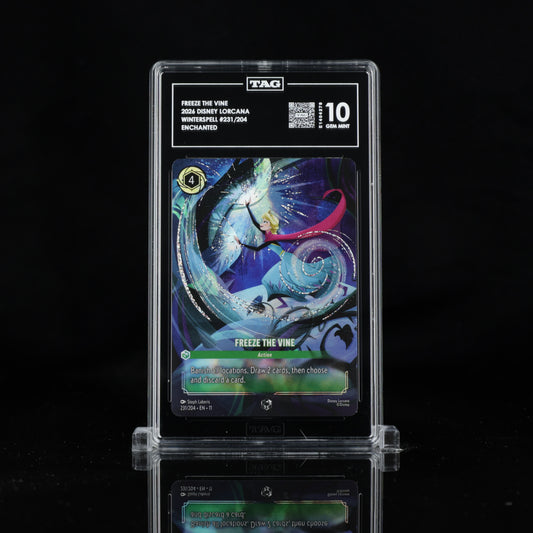 2026 Disney Lorcana Freeze the Vine - Winterspell Enchanted 231/204 | TAG 10 Gem Mint Graded Card