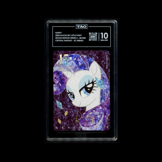 2025 Kayou My Little Pony Rarity – Moon Edition 2 SC 004 | TAG 10 Gem Mint Graded Card