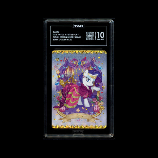 2025 Kayou My Little Pony Rarity – Moon Edition 2 SGR 004 | TAG 10 Gem Mint Graded Card