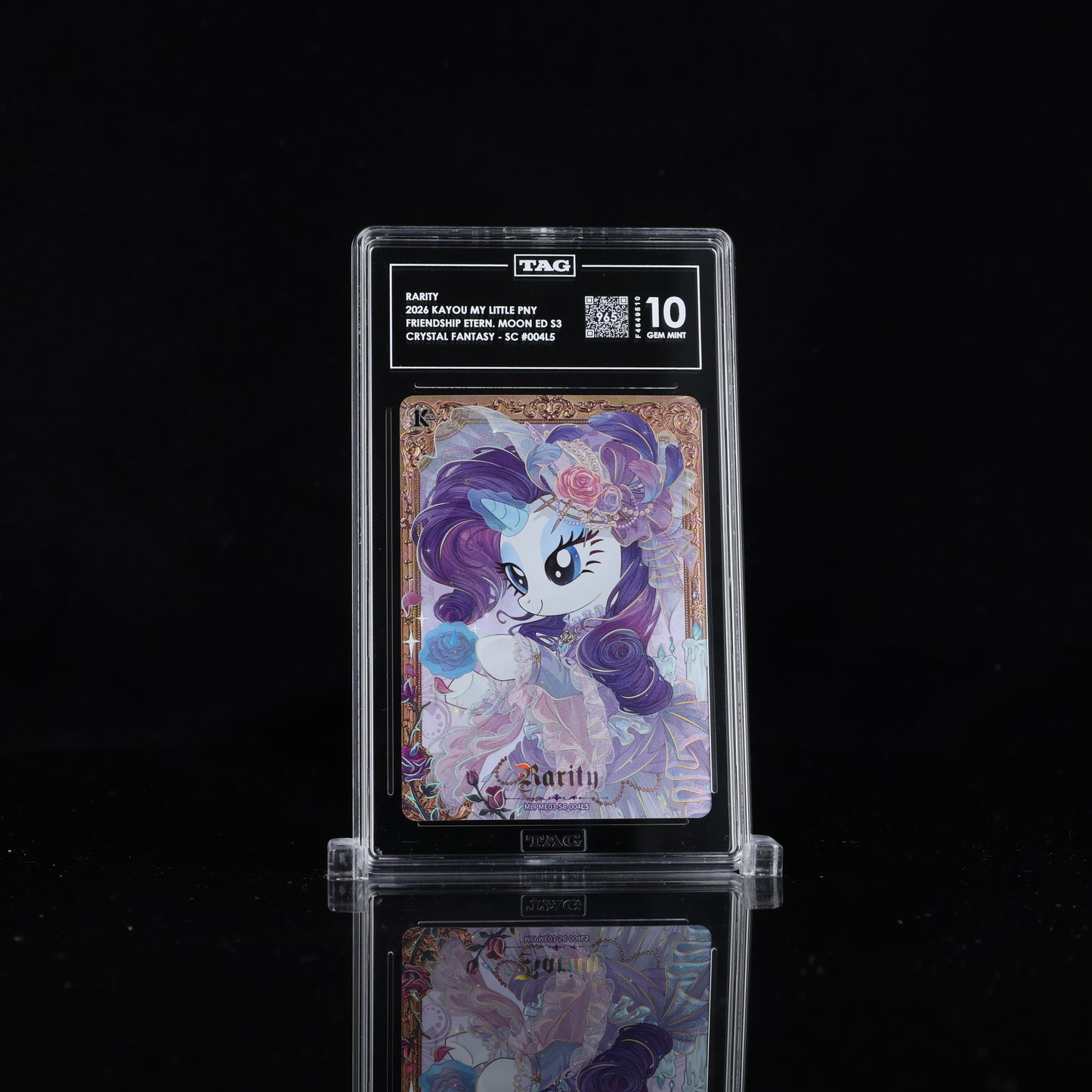 2026 Kayou My Little Pony Rarity – Moon Edition 3 SC 004 | TAG 10 Gem Mint | POP 1