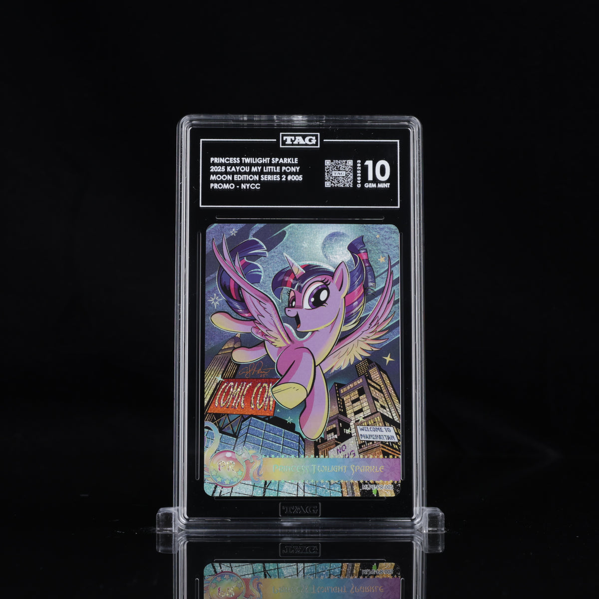 2025 Kayou My Little Princess Twilight Sparkle – Moon Edition 2 NYCC Promo | TAG 10 Gem Mint Graded Card