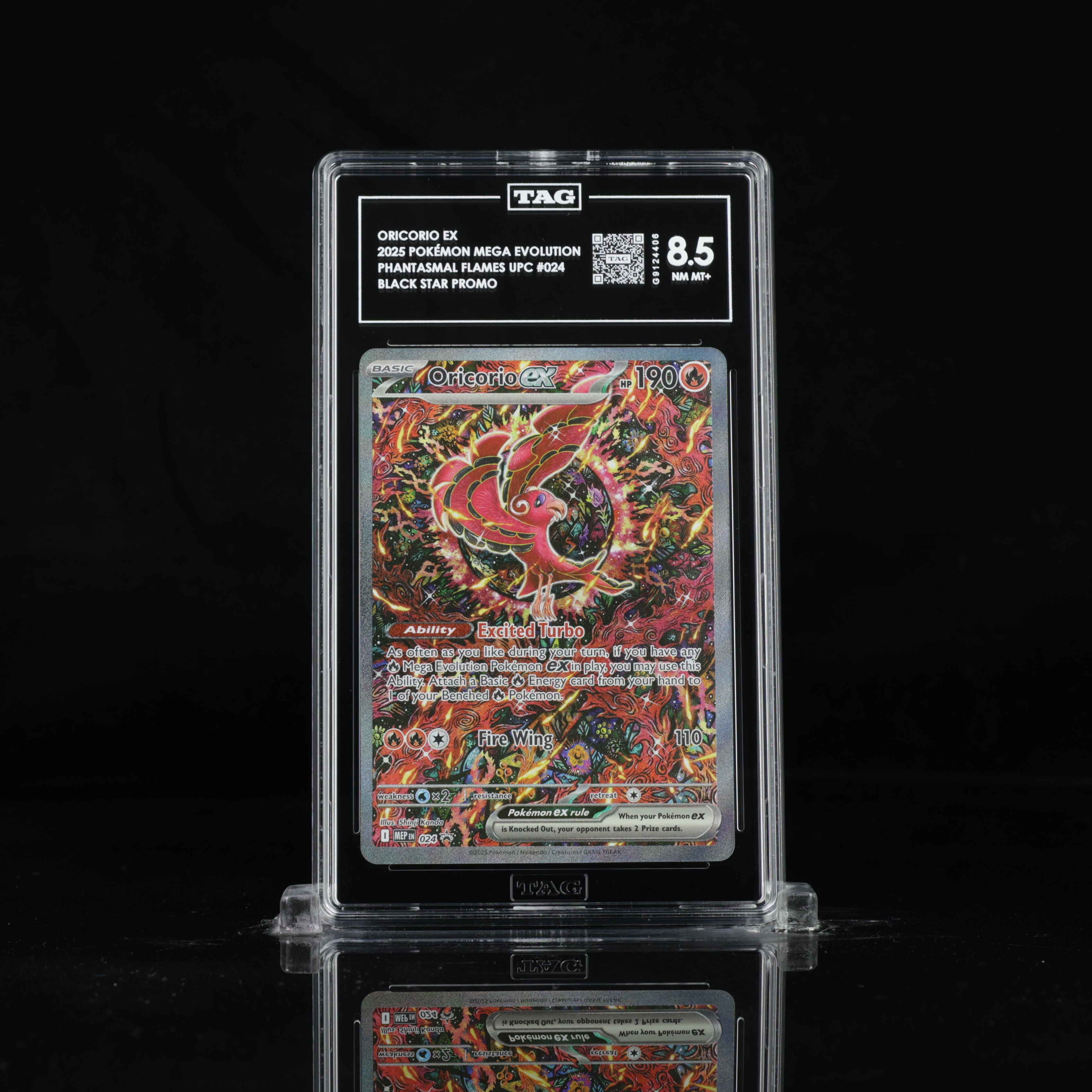 Pokémon Oricorio ex – Phantasmal Flames UPC Promo 024 | TAG 8.5 Near M ...