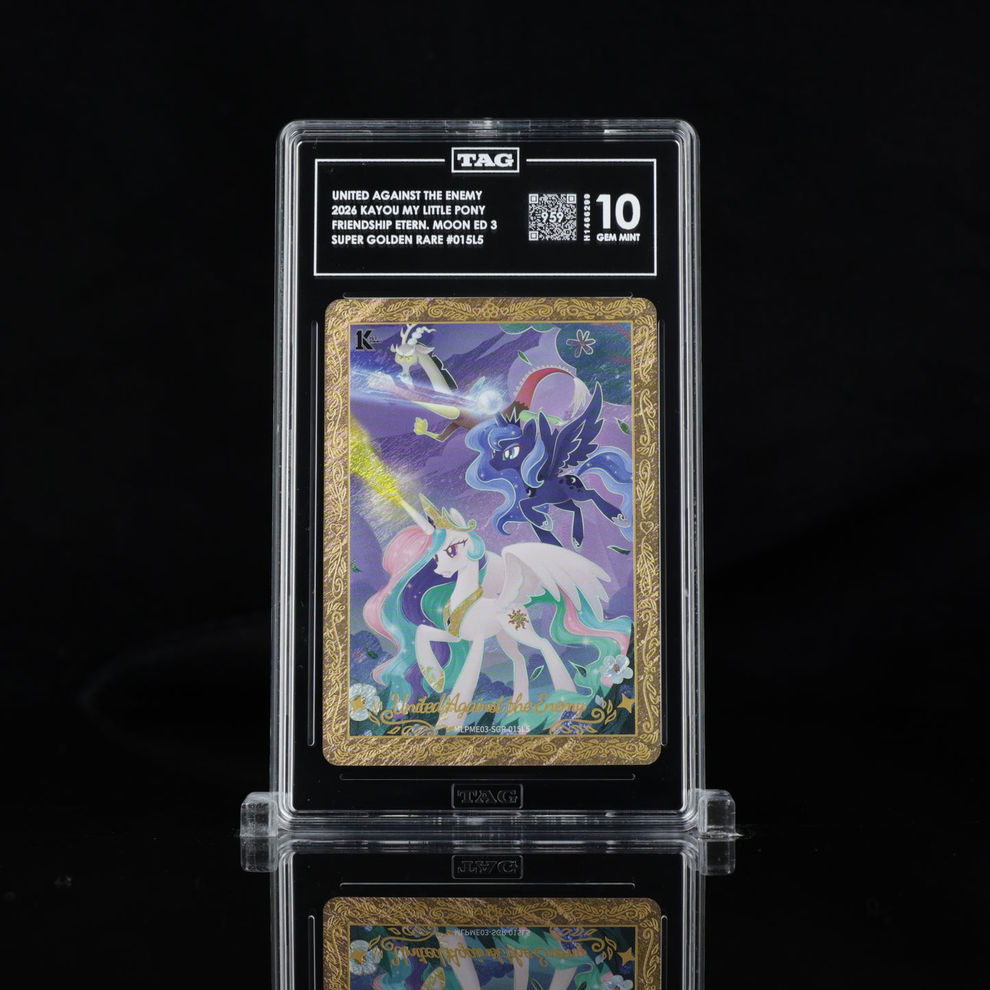 2026 Kayou My Little Pony United Against the Enemy – Moon Edition 3 SGR 015 | TAG 10 Gem Mint (Copy)