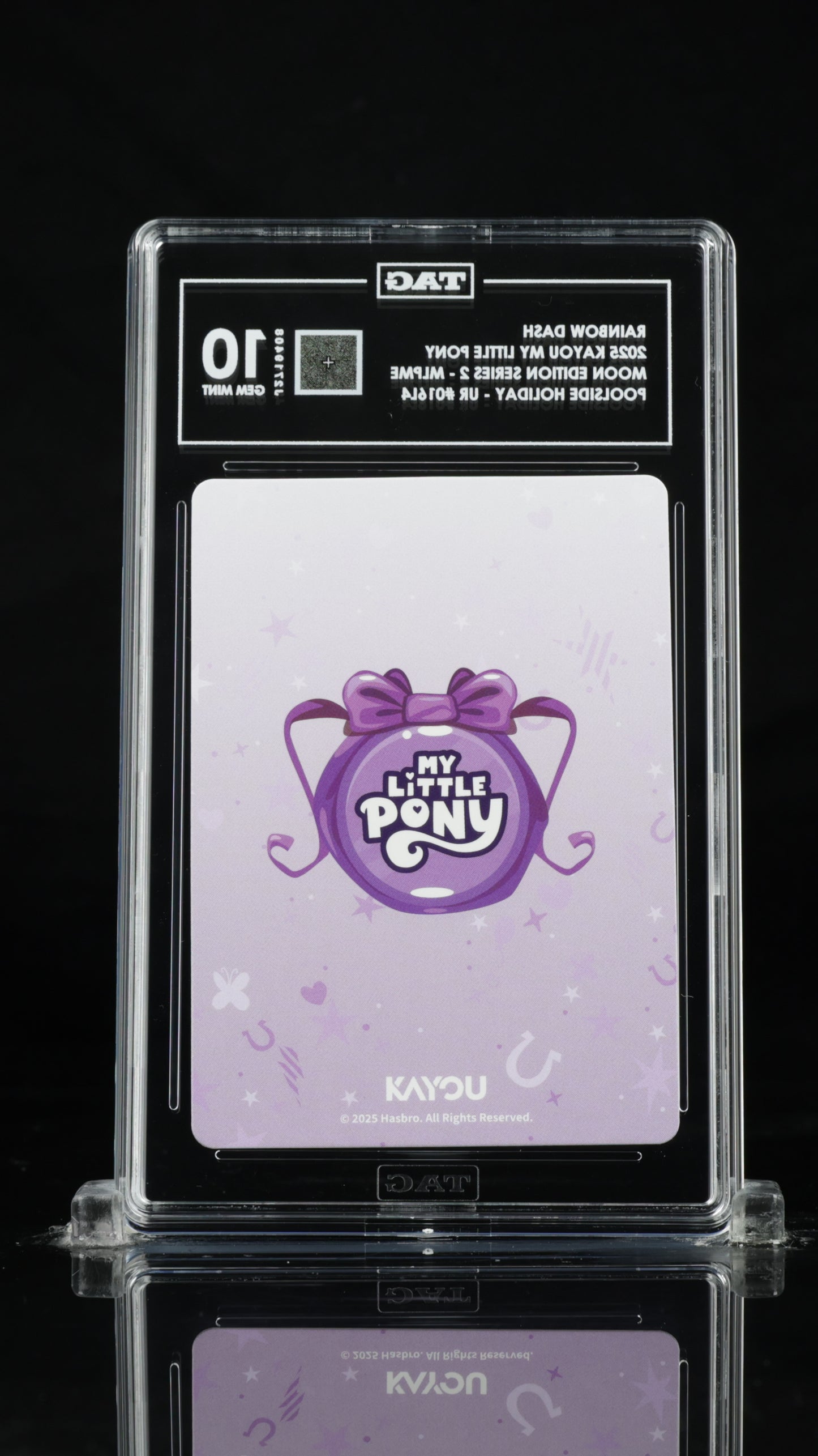 My Little Pony Rainbow Dash – Moon Edition 2 UR 016 | TAG 10 Gem Mint Graded Card