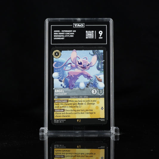 2026 Disney Lorcana Angel - Experiment 624 - Winterspell Legendary 191/204 | TAG 9 Mint Graded Card