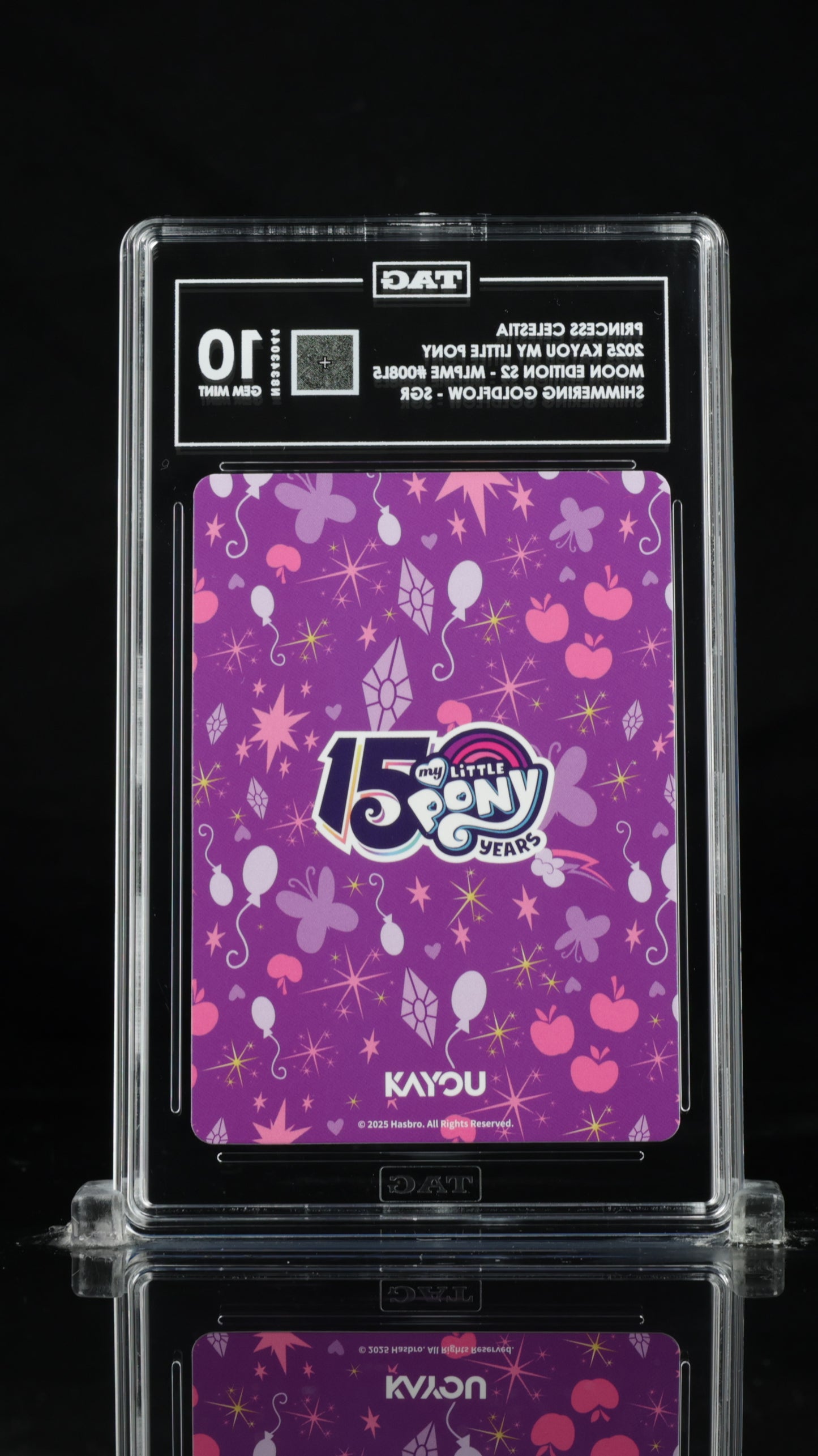 My Little Pony Princess Celestia – Moon Edition 2 SGR 009 | TAG 10 Gem Mint Graded Card