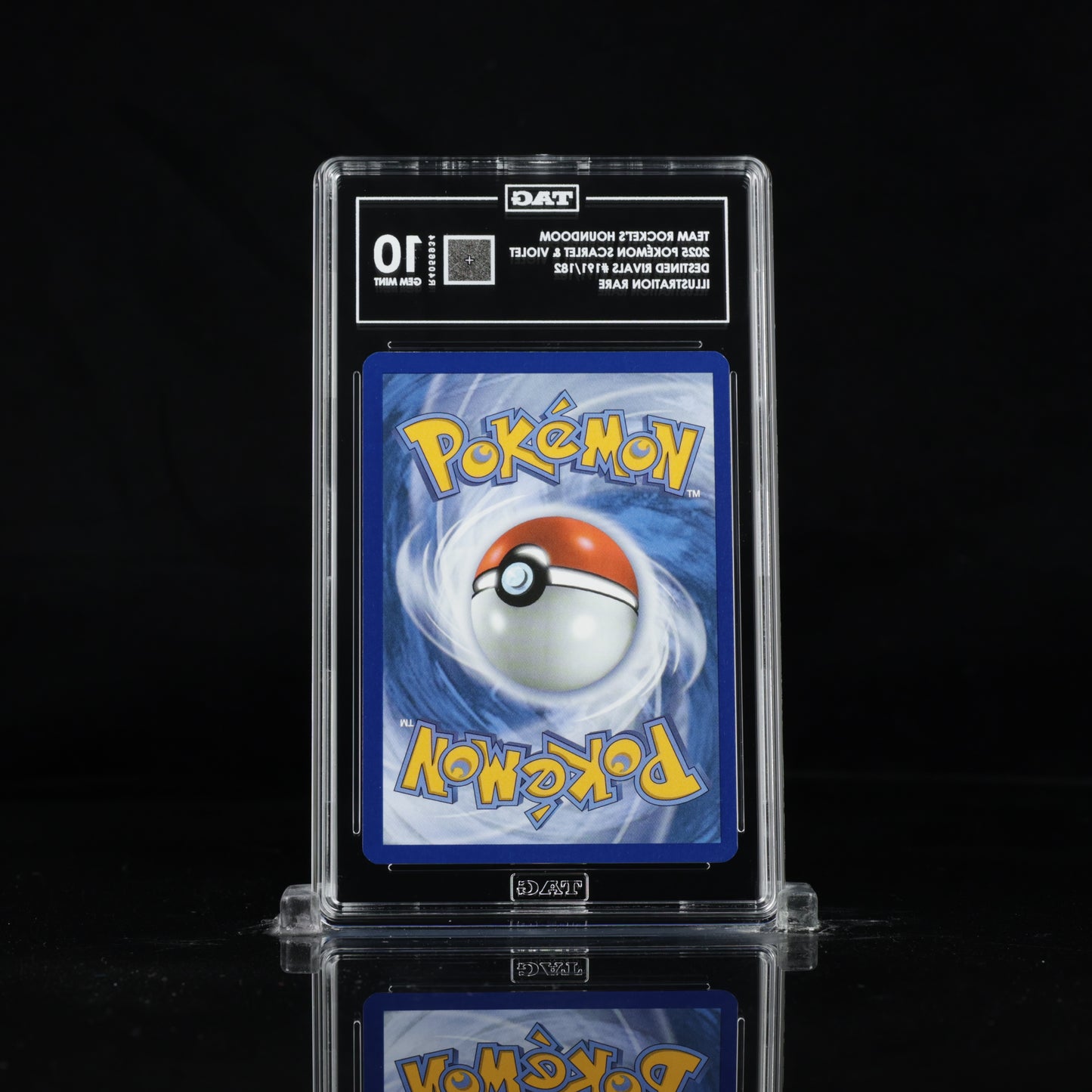 Pokémon Team Rocket's Houndoom – Destined Rivals IR 191/182 | TAG 10 Gem Mint Graded Card (Copy)