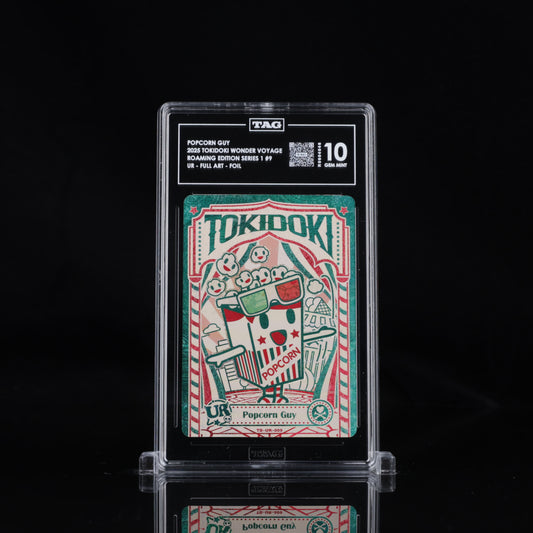 Tokidoki Popcorn Guy – Wonder Voyage Series 1 Roaming Edition 1 UR 09 | TAG 10 Gem Mint Graded Card | POP 1