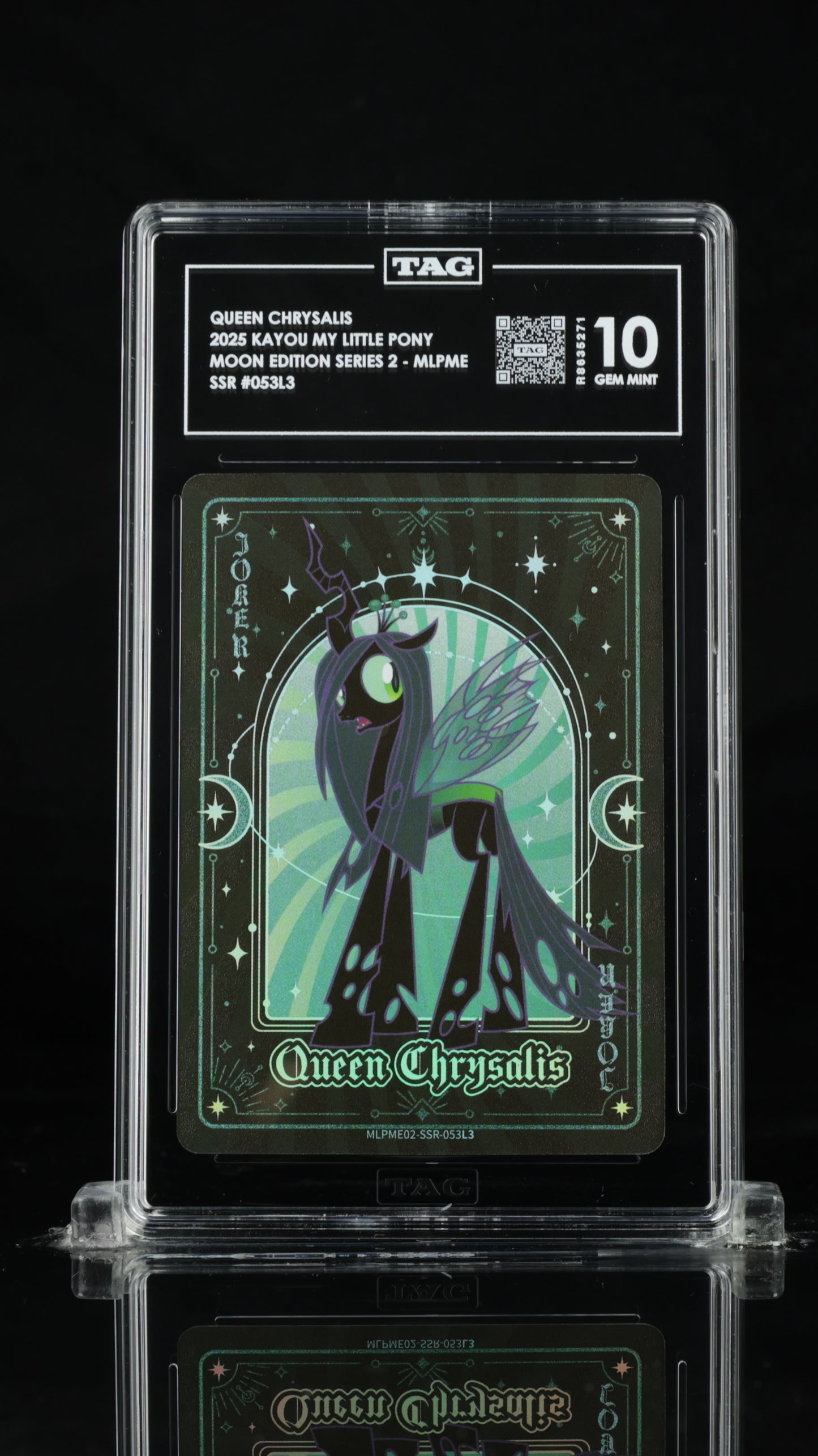 My Little Pony Queen Chrysalis – Moon Edition 2 SSR 053 | TAG 10 Gem Mint Graded Card