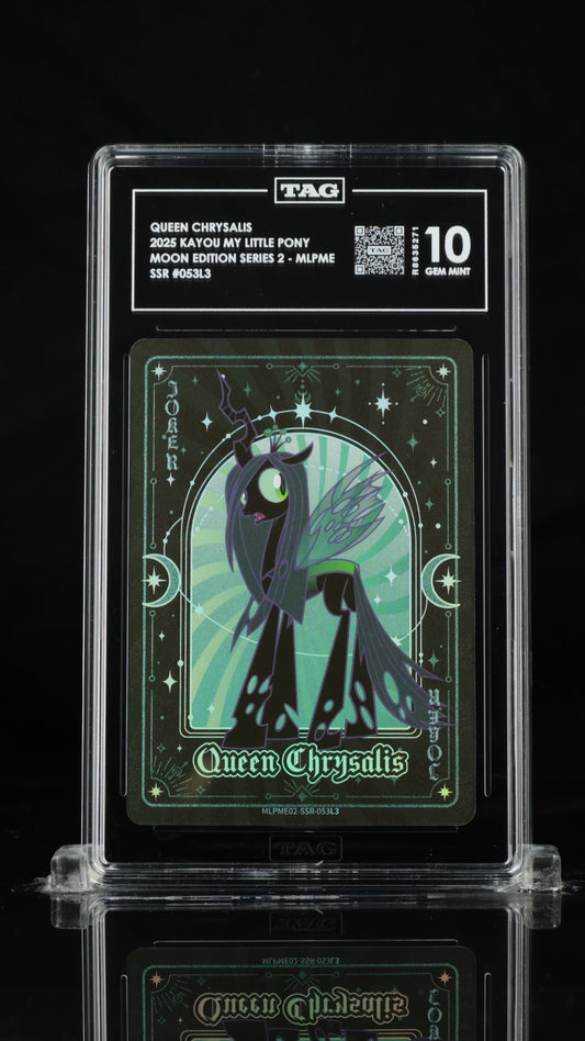 My Little Pony Queen Chrysalis – Moon Edition 2 SSR 053 | TAG 10 Gem Mint Graded Card