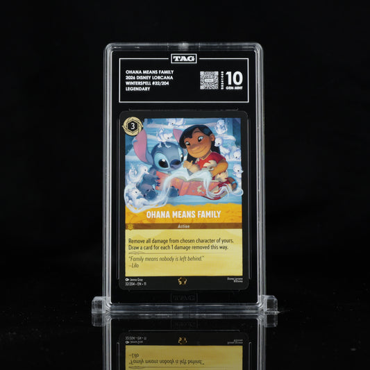 2026 Disney Lorcana Ohana Means Family - Winterspell Legendary 32/204 | TAG 10 Gem Mint Graded Card
