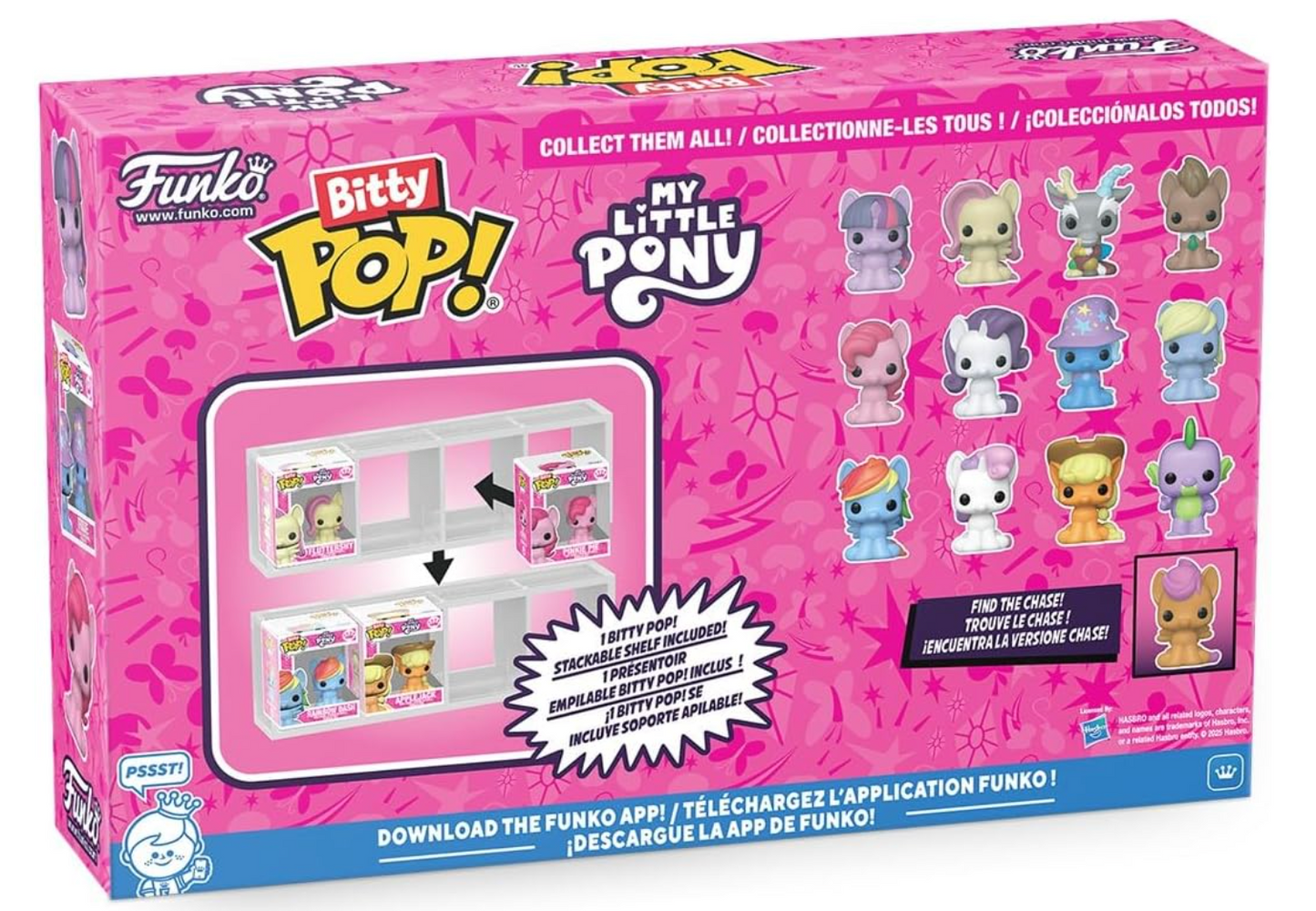 Funko Pop Bitty Pop! – My Little Pony: Pinkie Pie, Rarity, Trixie, & Derpy