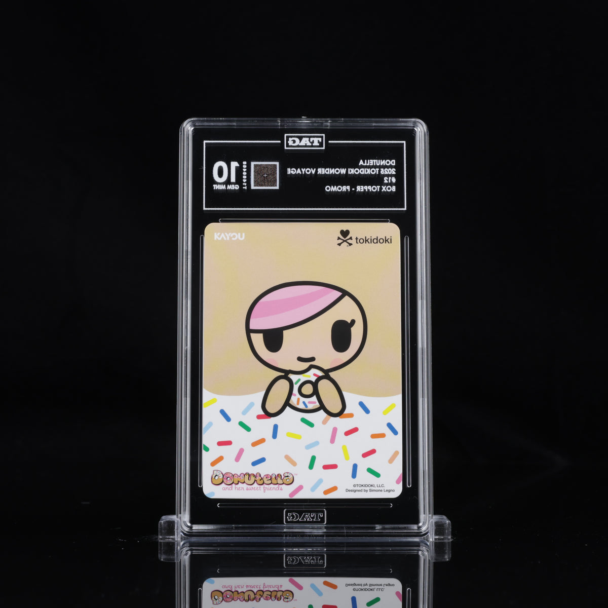 Tokidoki Donutella – Wonder Voyage Series 1 Roaming Edition 1 Promo #12 | TAG 10 Gem Mint Graded Card | POP 1