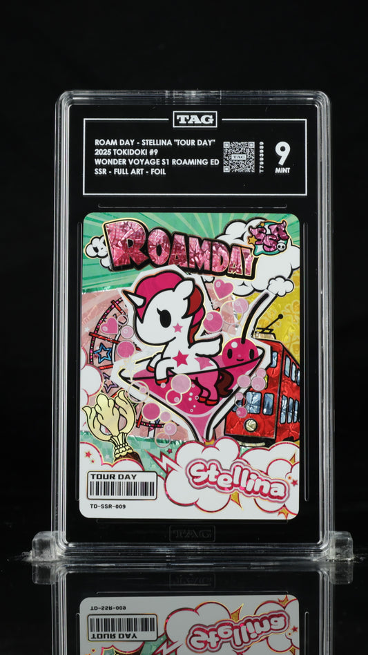 Tokidoki Stellina – Wonder Voyage Series 1 Roaming Edition 1 SSR 009 | TAG 9 Mint Graded Card