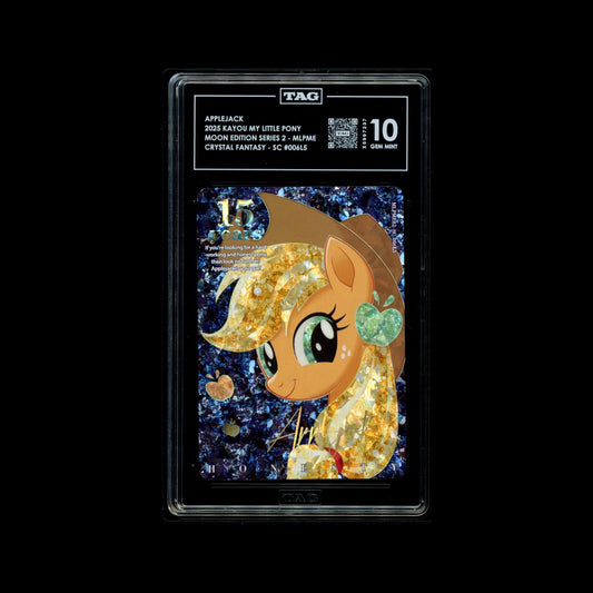 2025 Kayou My Little Pony Applejack – Moon Edition 2 SC 006 | TAG 10 Gem Mint Graded Card