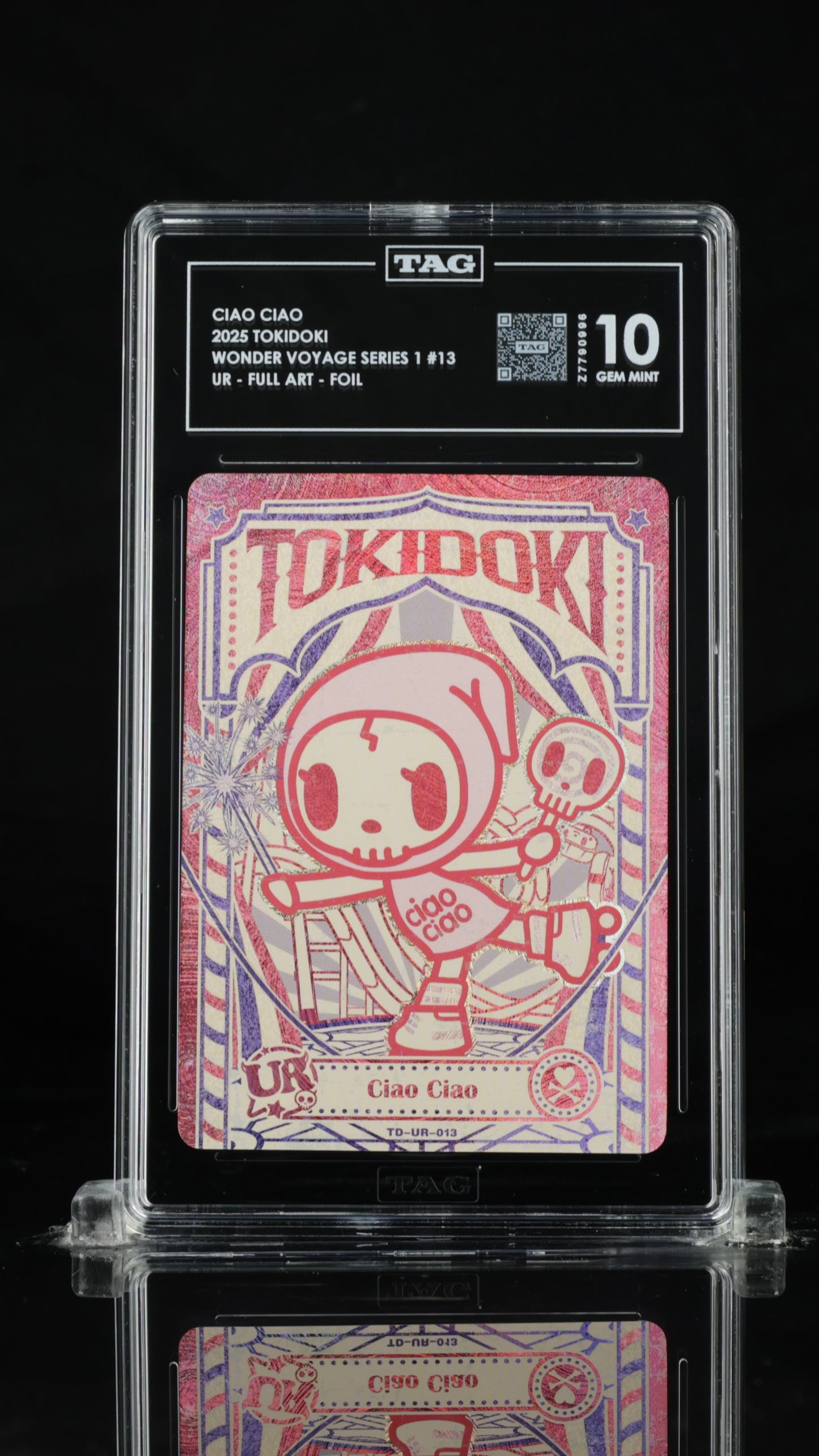 Tokidoki Ciao Ciao – Wonder Voyage Series 1 Roaming Edition 1 UR 13 | TAG 10 Gem Mint Graded Card