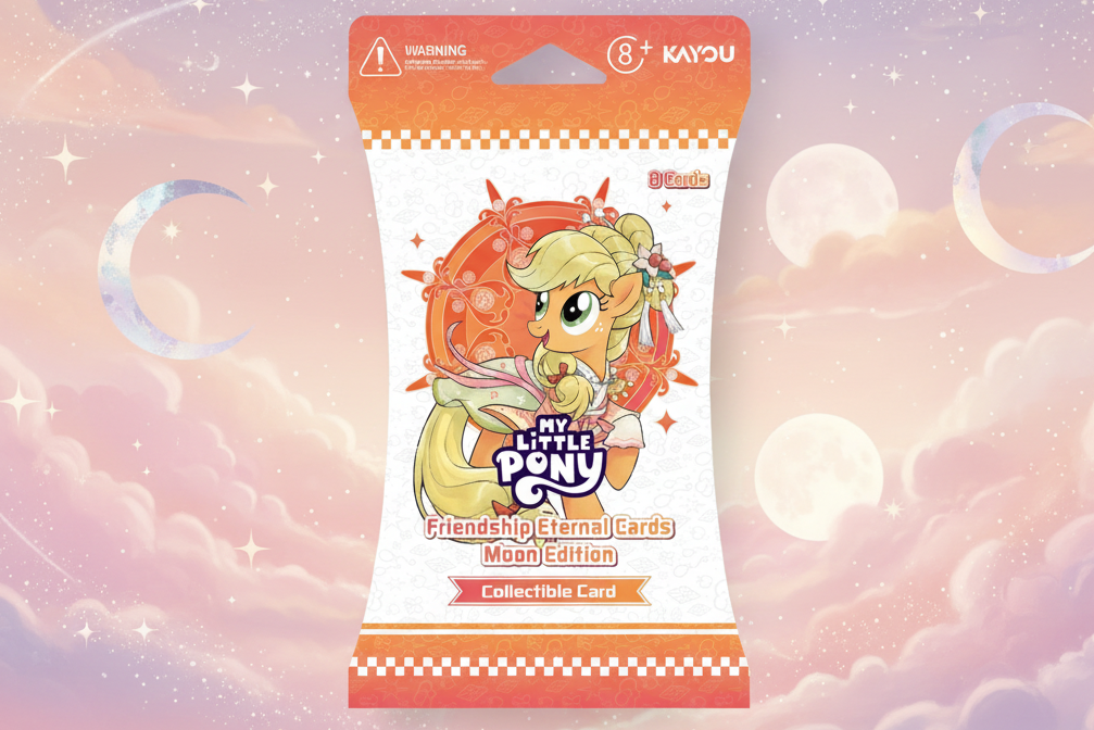 Feminine moon-inspired card pack background